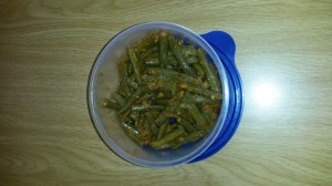 Green beans in a tomato sauce