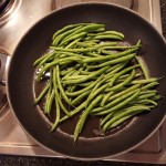 2.	Slightly fry the beans without losing the crispyness;