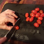 3.	Cut the cherry tomatoes in half;