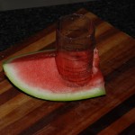 Cut the melon cylindrically using a glass or plastic bottle.