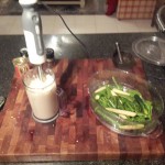 Boil or steam the broccoli, baby corn, baby marrow and green beans