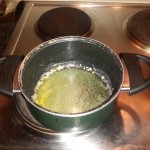3.	Melt the butter slowly (not boil),
