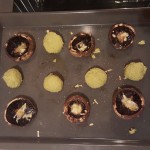 6.	Place the Pollpette with mushrooms (with little grated garlic);