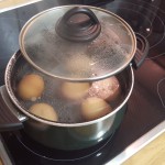 Boil the eggs