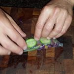 4.	Fill the rice paper with ingredients and roll