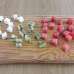 Cut them up into small blocks
