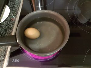 Boil the eggs