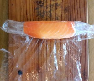Rolled up and let that rest in the fridge for 30 minutes